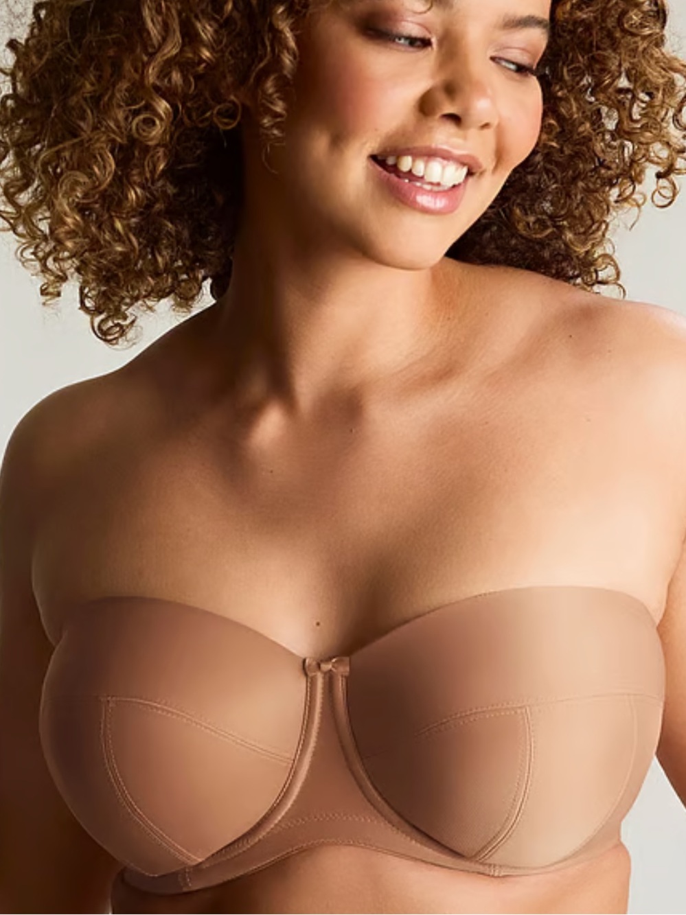 Panache Alice Balcony Strapless Bra Honey US 30L NWT